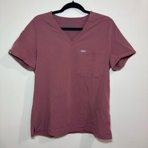 FIGS mauve scrub top